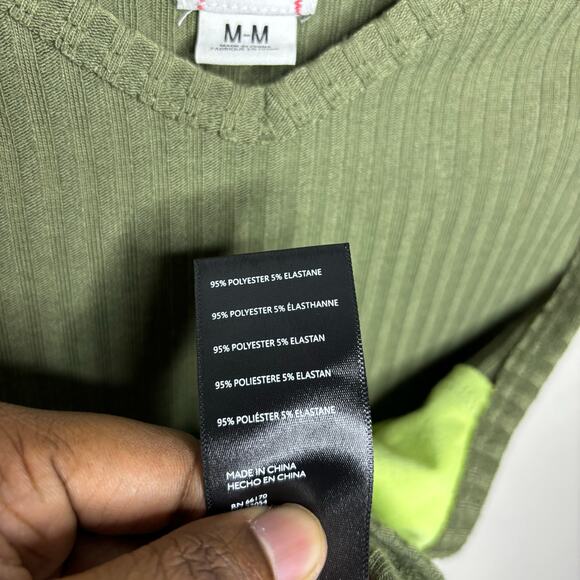 Urban Outfitters BDG Olive Green Vest Top Women's Size Medium - Picture 5 of 6